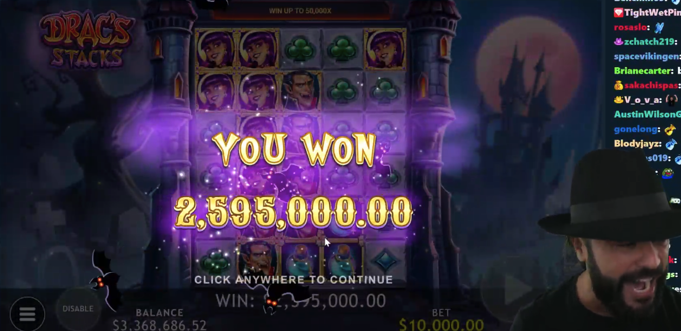 Roshtein wins 2.5 million